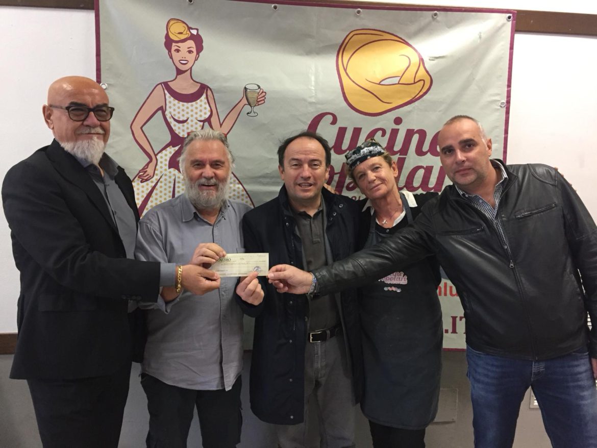 Cgil-Cisl-Uil donazione alle Cucine Popolari