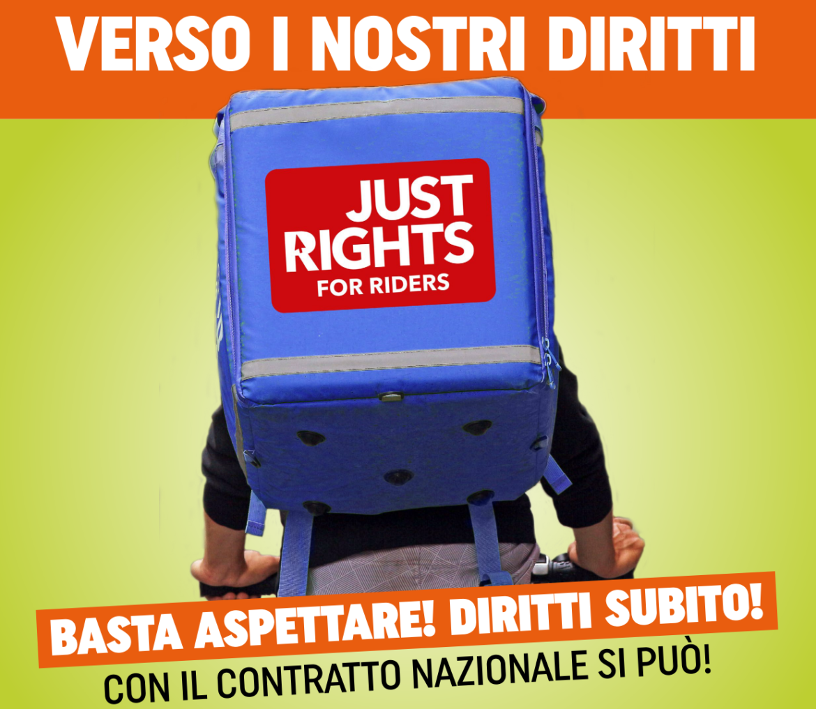 Cgil-Cisl-Uil: riders in piazza il 9 febbraio alla manifestazione nazionale