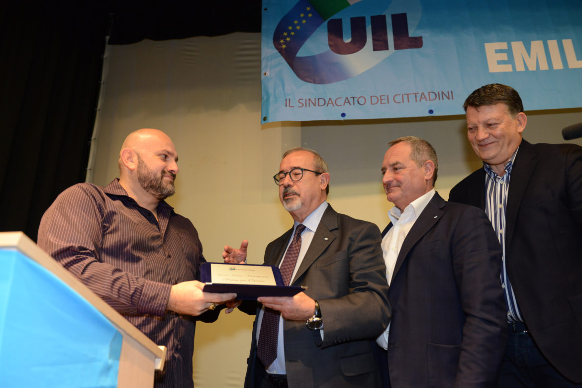 La Uil premia Hendirk Atti per il suo eroismo civico