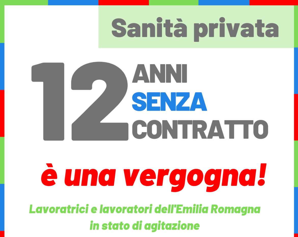 Uil Fpl (ER): Sanità privata, i presidi in ER #Contrattosubito