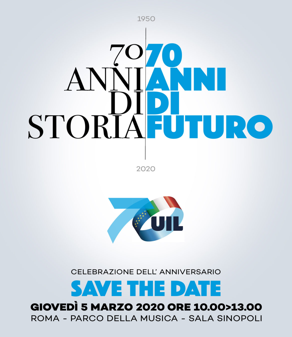 70 anni Uil: 5 marzo 2020 – Roma
