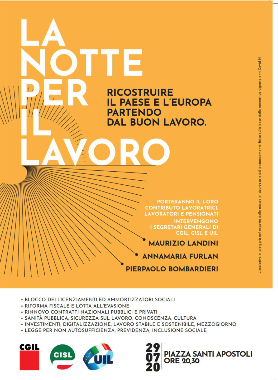 La notte del lavoro: 29 luglio – Roma