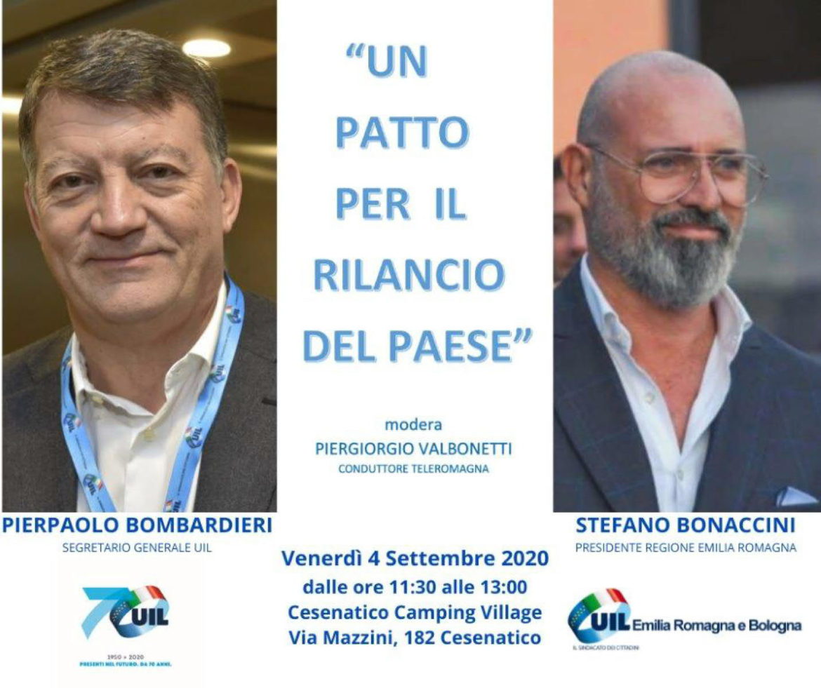 Bombarbieri-Bonaccini: incontro 4 settembre