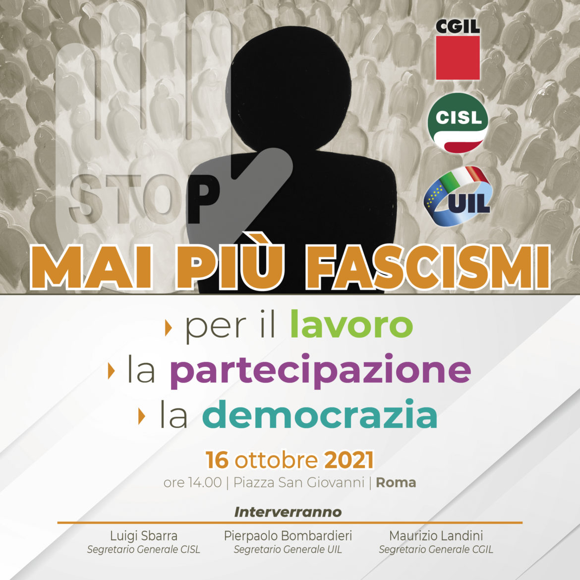 Antifascismo: 16 ottobre manifestazione a Roma