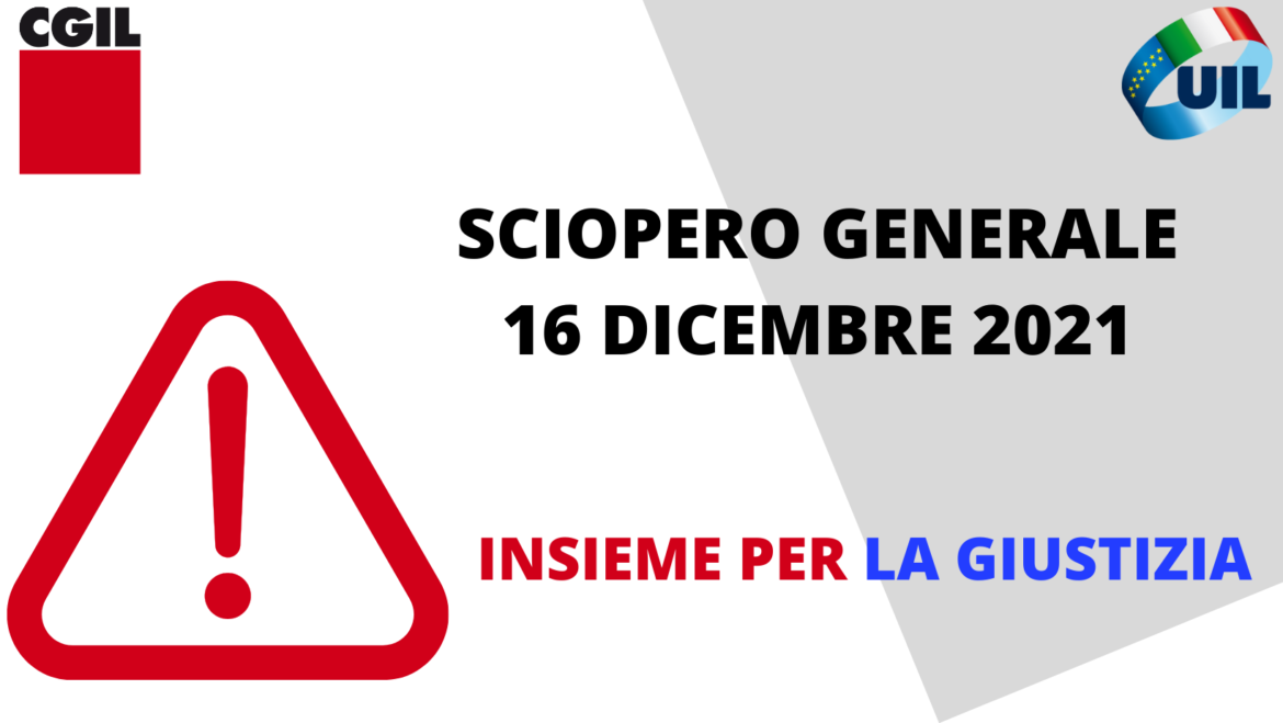 Sciopero generale: 16 dicembre a Roma