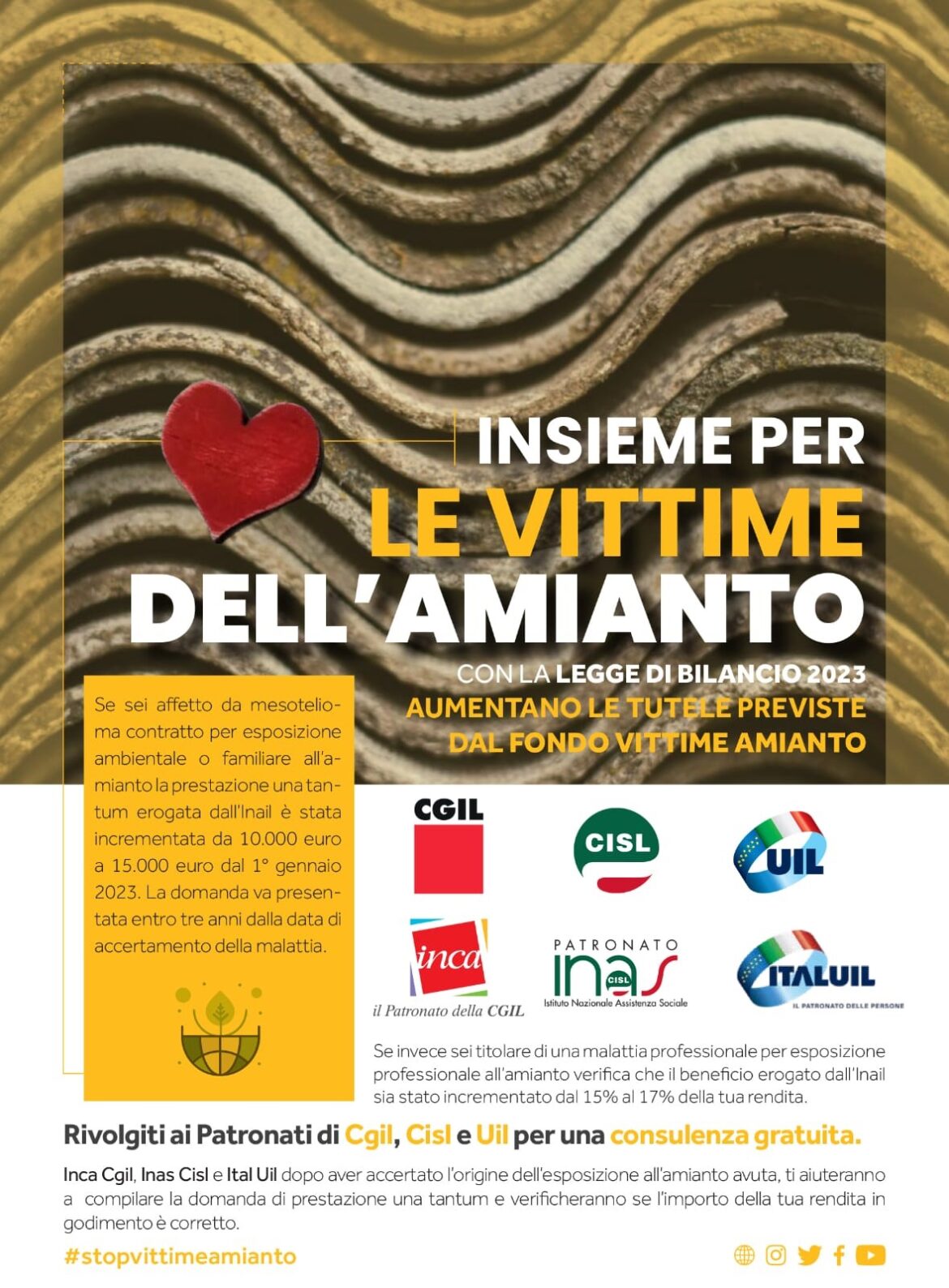 Uil (ER): 28 aprile Giornata mondiale per la salute e la sicurezza sul lavoro e Giornata mondiale delle vittime dell’amianto