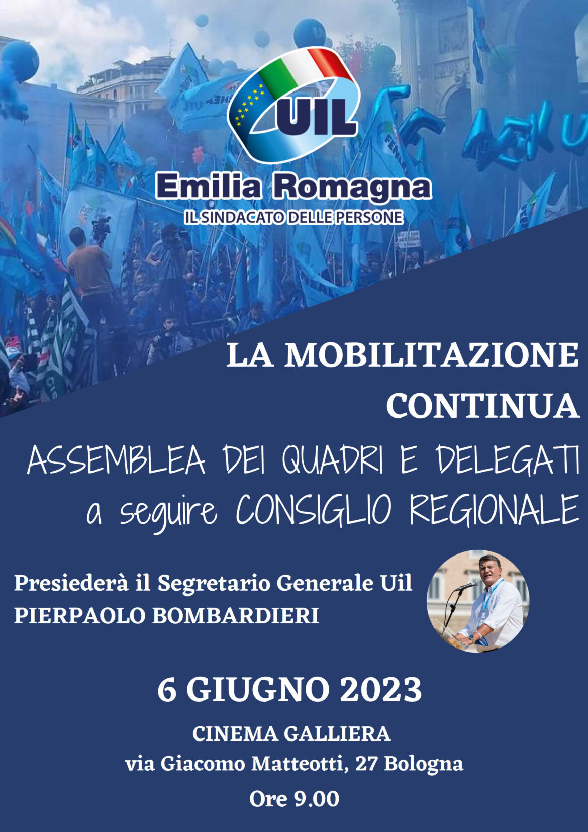 Uil (ER): assemblea regionale e Consiglio confederale con il segretario generale Bombardieri