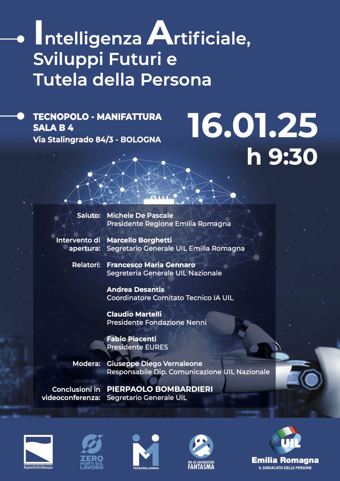 UIL ER: convegno su AI al Tecnopolo di Bologna